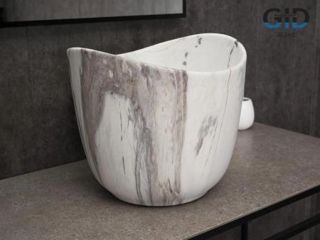 Раковина Gid Mnc9303 на столешницу 36 Под камень глянцевый