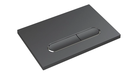 Кнопка для инсталляции Boheme пластик GUN METAL для инсталляций GEBERIT 667-GM