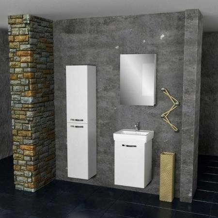 Зеркальный шкаф DREJA ALMI 99.9008 50 см, белый