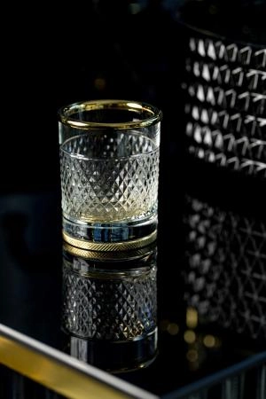 Стакан Boheme настольный AURA Gold 10252-G