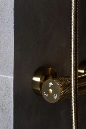 Стойка для душа Boheme со смесителем UNO золото 468-G