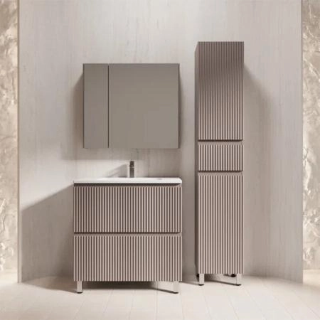 Тумба с раковиной Style Line Марокко 80 ЛС-00002502 напольная тауп темный