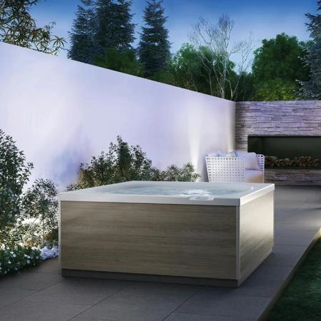 Jacuzzi CITY SPA PowerActive Бассейн отдельностоящий 150х160х75см, 3квт нагреватель, цвет: белый/grey oak