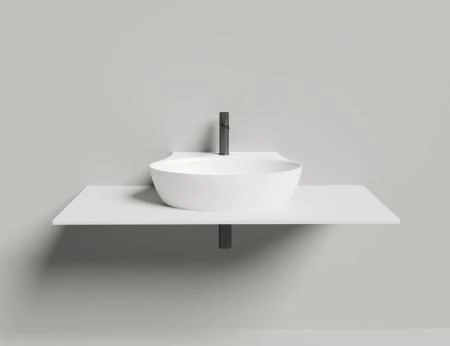 Раковина Salini ALDA WALL 01 S-Sense глянцевая 58x45 140311G накладная без отв.смесителя