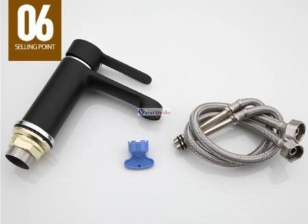Смеситель для раковины Frap F1042 черный хром