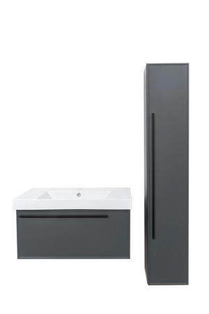 Пенал LA FENICE Elba Grigio серый 30 FNC-05-ELB-G-30 серый матовый зелёный матовый