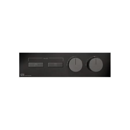 Gessi Hi-Fi Термостат для душа, с включением до 2 источников одновременно, внешняя часть, цвет: Black Metal PVD