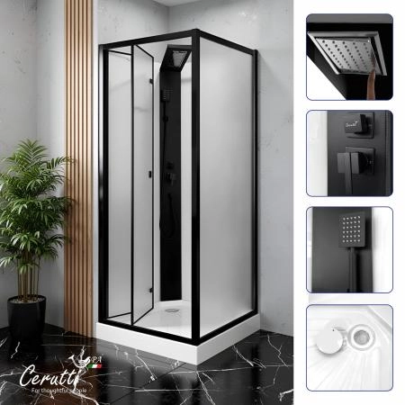 Душевая кабина СeruttiSPA БЕЛЛА (BELLA) 90BF (90x90x215-225)