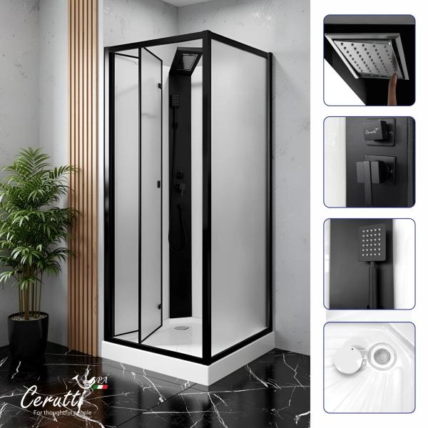 Душевая кабина СeruttiSPA БЕЛЛА (BELLA) 90BF (90x90x215-225)