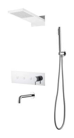 Душевая система с изливом Boheme Fusion Chrome 130-2-CR