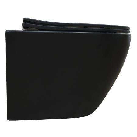 Унитаз подвесной Azario Gloria 48х37х36 безободковый, чёрный матовый (AZ-2003MB)