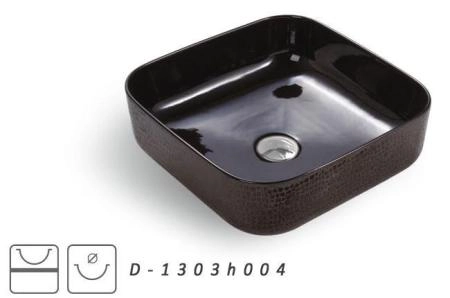 Раковина CeramaLux D1303H004 39 см на столешницу