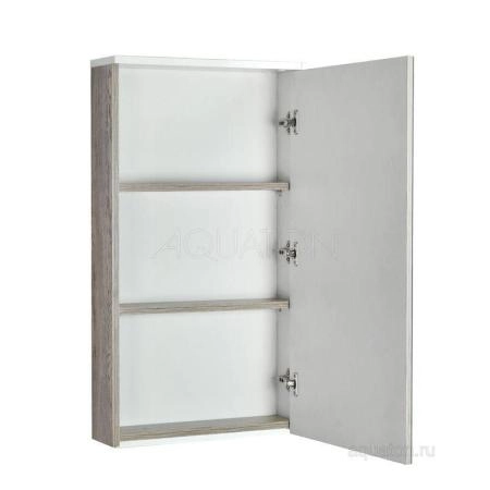 Зеркальный шкаф Aquaton Эмма белый, дуб наварра 1A221802EAD80
