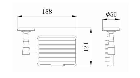 Мыльница решетка RUSH Balearic (BA39410)