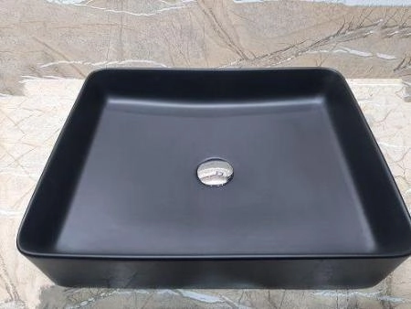 Раковина Ceramalux NC 50x40 Черный матовый, 7050KMB прямоугольная