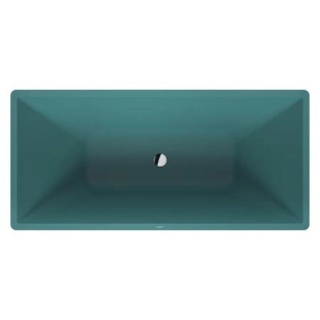 Duravit Vitrium Ванна отдельностоящая 160x75см, с ножками, с2 наклонами для спины, прямоугольная, цвет: аквамарин матовый