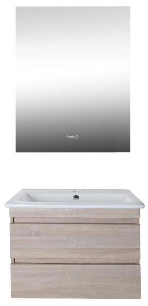 Тумба ASB-Mebel Лира 75 Дуб Сонома подвесная под умывальник Элина 75