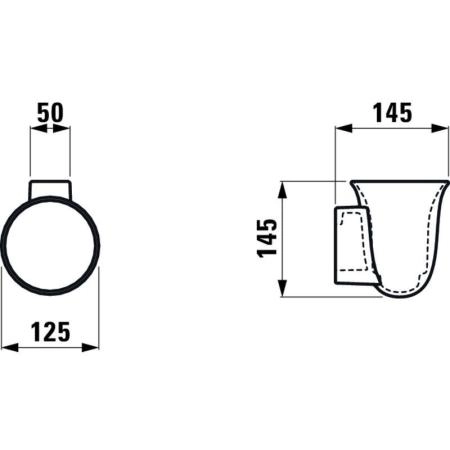 Ершик Laufen The New Classic с держателем 8.7385.2.000.000.1