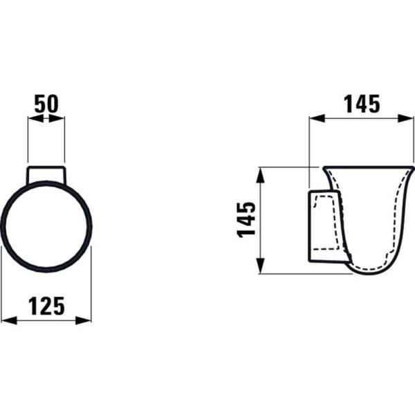 Ершик Laufen The New Classic с держателем 8.7385.2.000.000.1