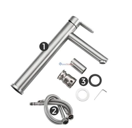 Смеситель для раковины Frap F10801-2 сатин