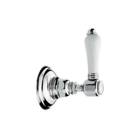 Nicolazzi Запорный вентиль 3/4", с ручкой: белая, цвет: хром