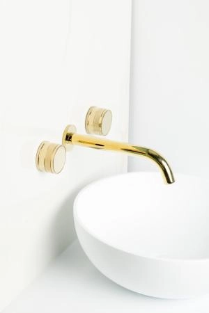 Смеситель из стены Boheme PRESTIGE на 3 отв. GOLD 152-2-G-PR