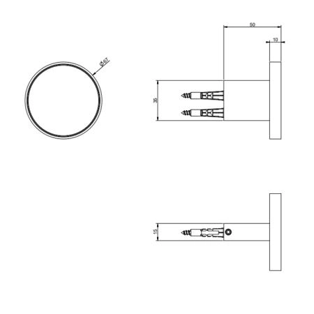 Gessi Origini Крючок настенный, цвет хром
