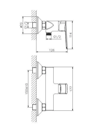 Смеситель Koller Pool STYLE для душа