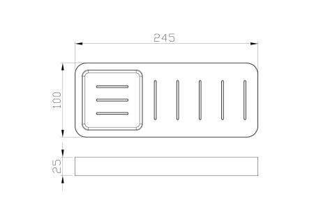 Мыльница с держателем WONZON & WOGHAND LOTTE, Брашированное золото (WW-8332-BG)