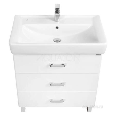 Тумба под раковину Акватон Америна 60 М 1A168901AM010 белая напольная
