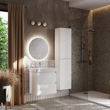 Roca Ona Тумба подвесная 60x45x56см, с 2 ящиками, цвет: белый матовый