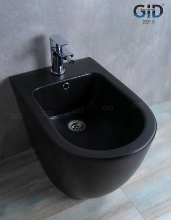 Биде Gid BDN-36BM 56 см напольное черный матовый