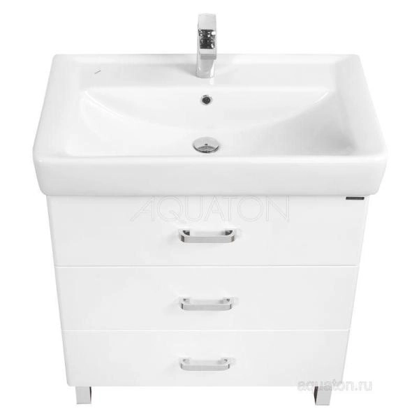 Тумба под раковину Акватон Америна 60 М 1A168901AM010 белая напольная