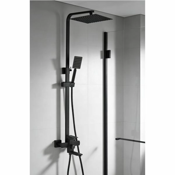 Сиситема душевая Ceruttispa RUFINO MB, черный матовый