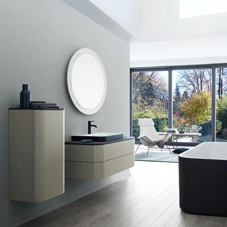 Duravit Happy D.2 Plus Зеркало с подсветкой organic, круглое 70x70x4.7см, сенсорное управление