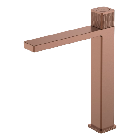 Смеситель автоматический для раковины высокий Boheme QUAD Brushed Bronze 159-2-BRB