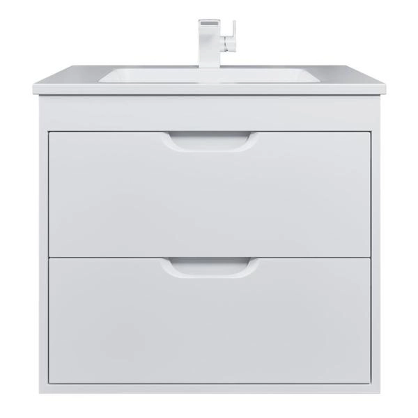 Тумба под раковину для ванной Uperwood Modul 65 см, подвесная, матовая, белая