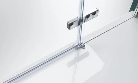 Душевая дверь BelBagno KRAFT 100 прозрачное стекло 6 мм профиль хром KRAFT-B-12-60/40-C-Cr-L