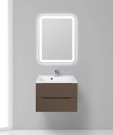Тумба под раковину Belbagno MARINO Rovere Grigio подвесная 650x450x500 MARINO-650-2C-SO-RG-P