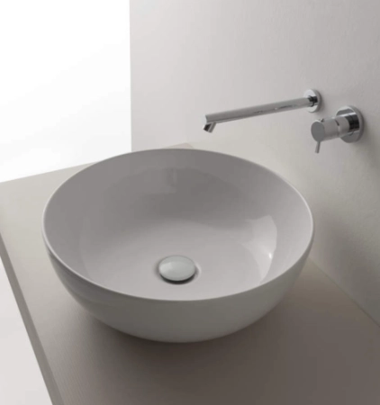 Globo T-Edge раковина накладная 45x45x16 см без перелива, цвет белый