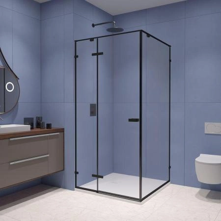 Душевой уголок RGW SV-030B Stilvoll 100x100 Черный матовый прозрачное