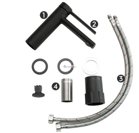 Смеситель для раковины Frap F1067-6 черный