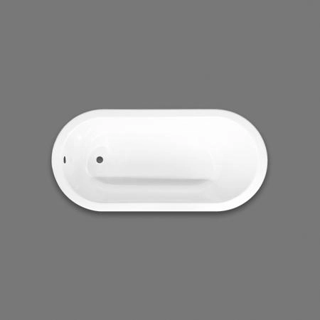 Devon Bayswater Ванна встроенная чугунная овальная  165x75xh46 cм, цвет: белый (с комплектом ножек)