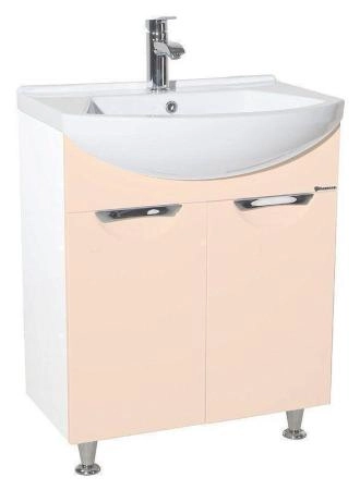 Тумба под раковину Bellezza Альфа 65 напольная бежевая