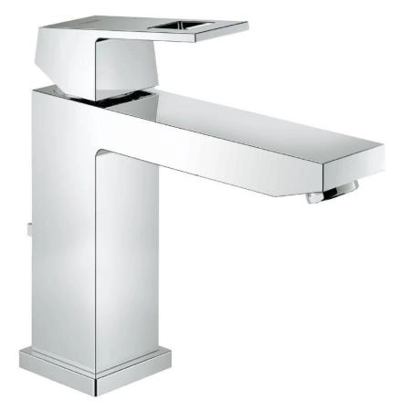 Смеситель Grohe Eurocube 23445000 для раковины однорычажный со средним изливом, сливной гарнитур