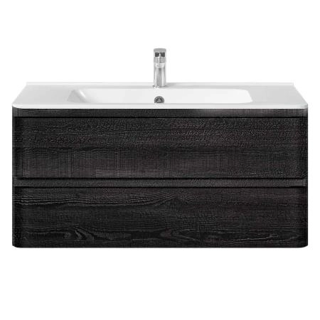 Тумба под раковину Vincea Vico 1000 подвесная, 2 выкатных ящика soft close, Carbone