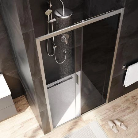 Дверь душевая в нишу AM.PM Gem W90G-110-1-195MG прозрачное, тонированное; профиль хром матовый