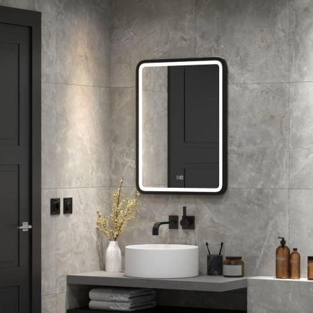Зеркало Континент Enjoy black medium 600x800 ЗЛП842 с подсветкой