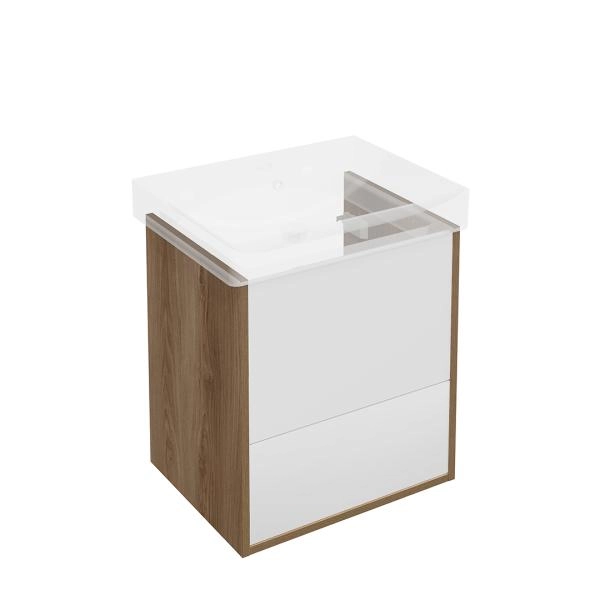 Тумба Kerama Marazzi PRO ПРО PRO.55.2\OLM подвесная 2 ящика 55, швейцарский вяз