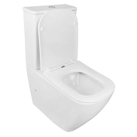 Унитаз напольный Azario LEVANTO 620x380x830 безободковый  и сиденье микролифт (AZ-1228A)